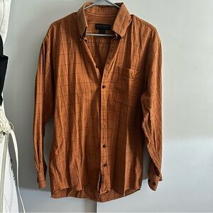 Orange button down shirt